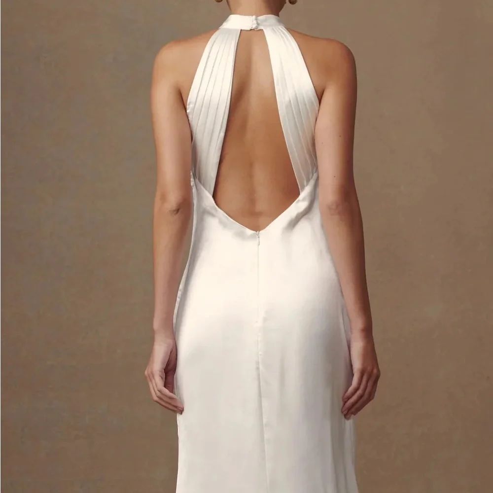 Meshki Dylan Rose Maxi Dress in White - Picture 2 of 2